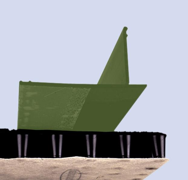 GreenLiner_45DK_Anwendung Kiestrennleiste KL45DK (2m)