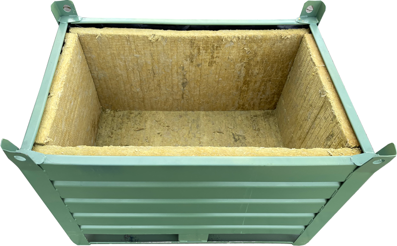 Kuebel_lackiert_Steinwolle GreenTainer verzinkt/verfüllt (Pulverbeschichtung als Zulage) Wasserspeicher