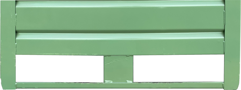 Kuebel_lackiert_Kufe GreenTainer verzinkt/verfüllt (Pulverbeschichtung als Zulage) verstärkte Kufen