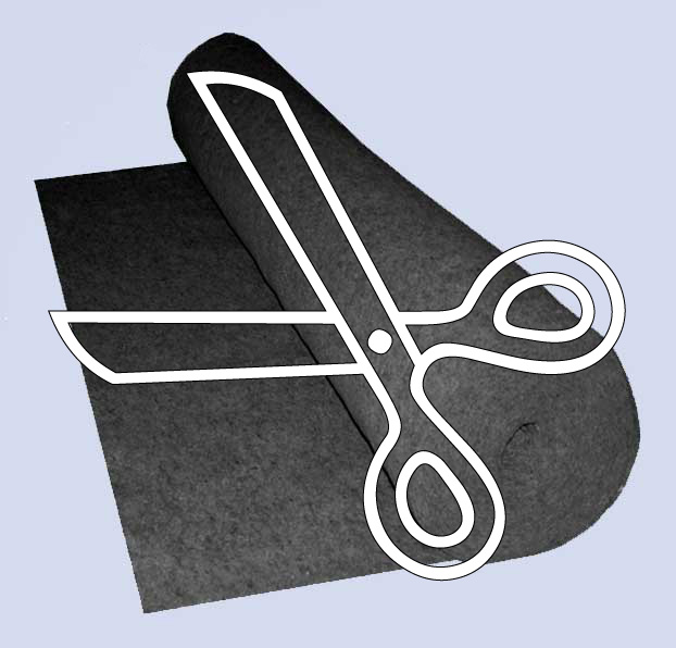 GreenDrain_Filtervlies_schere Schutzvlies SV-500/Z im Zuschnitt