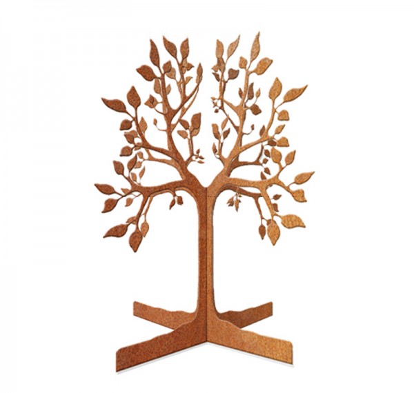 Baum 3d groß mit Blättern